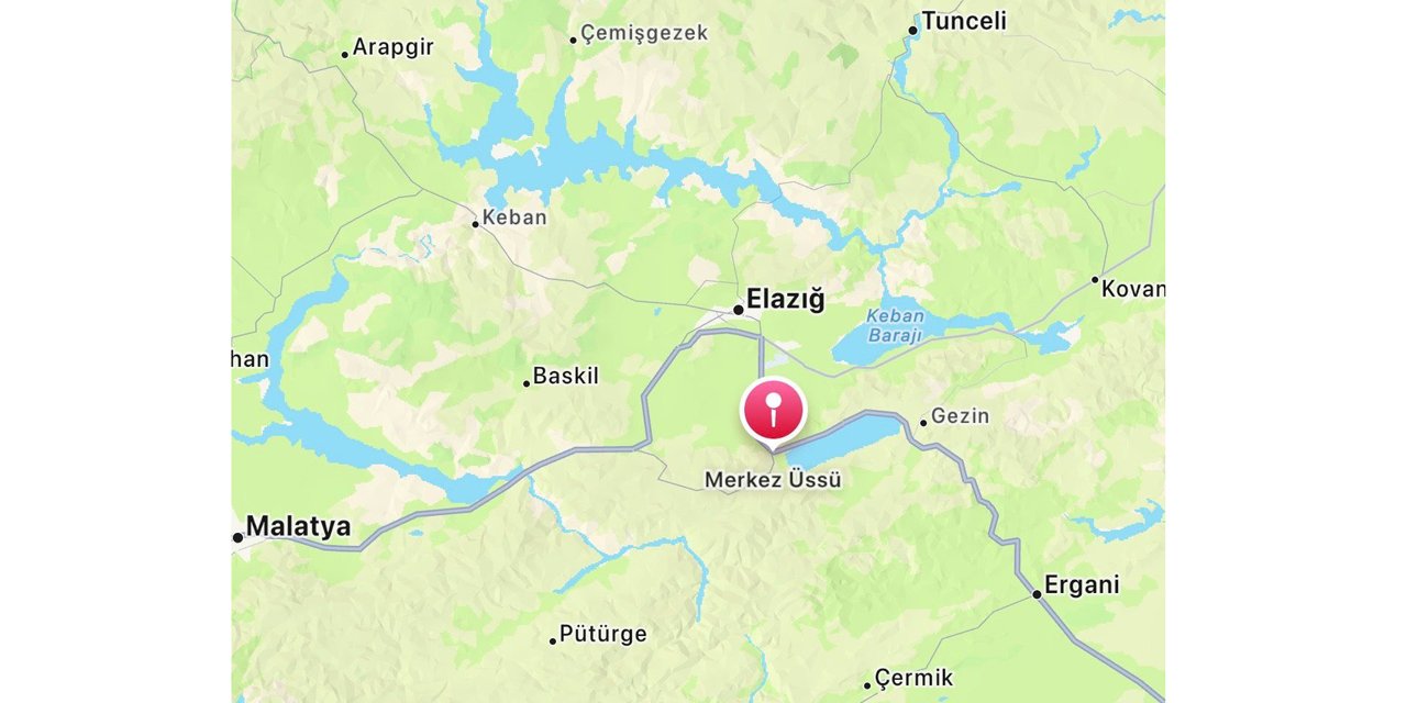 Elazığ'da 4.3 büyüklüğünde deprem