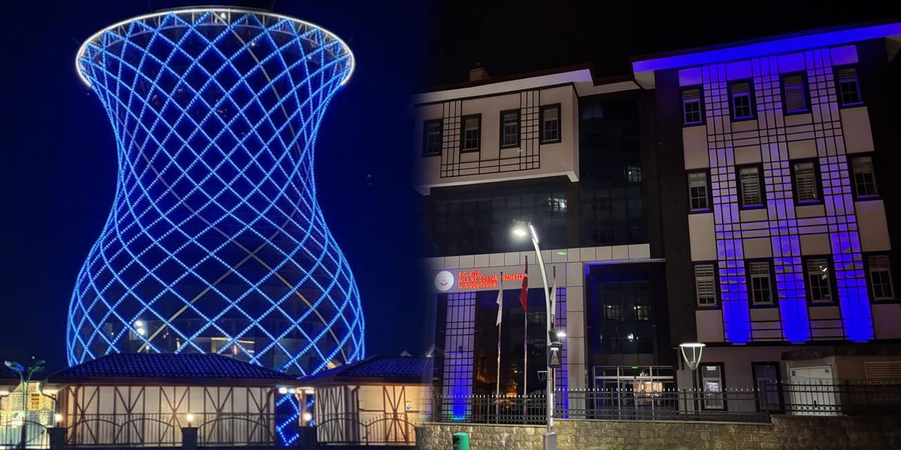 Rize’den Dünyaya Mavi Mesaj: Otizm için tek yürek