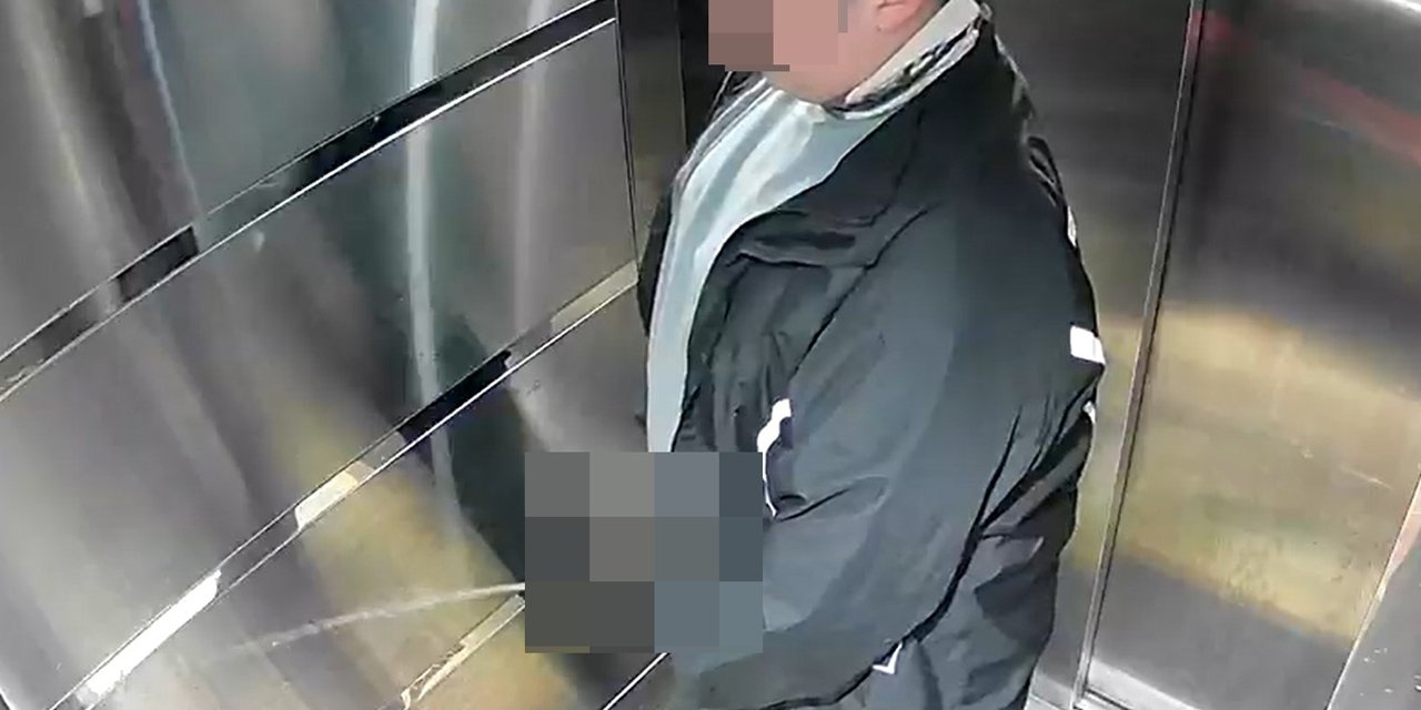 Asansöre tuvaletini yapan kuryeye asansörü temizlettiler