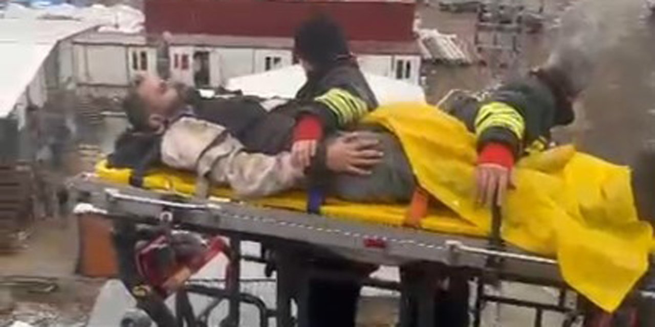 Bafra'da inşaatta iş kazası: 1 yaralı