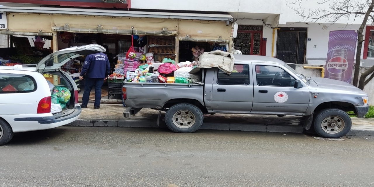 CİMER şikayeti sonrası zabıta baskını: Markette 4 kamyonet dolusu ürüne el konuldu