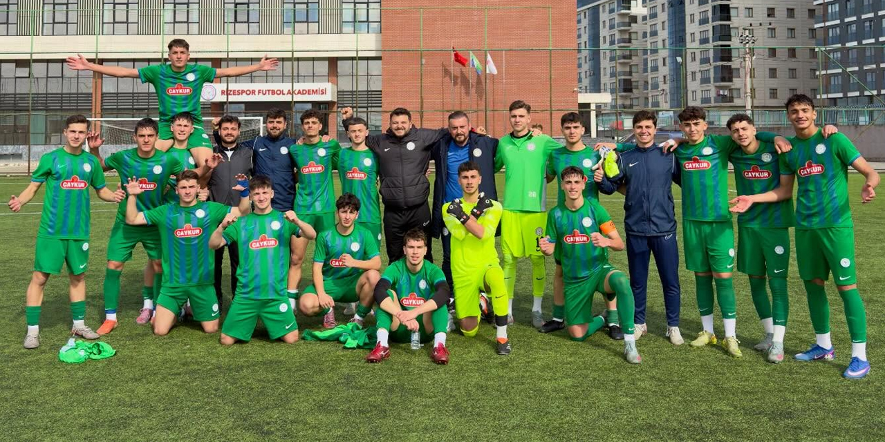 Çaykur Rizespor U17'den tek gol, üç puan! Hedef artık Liderlik maçı