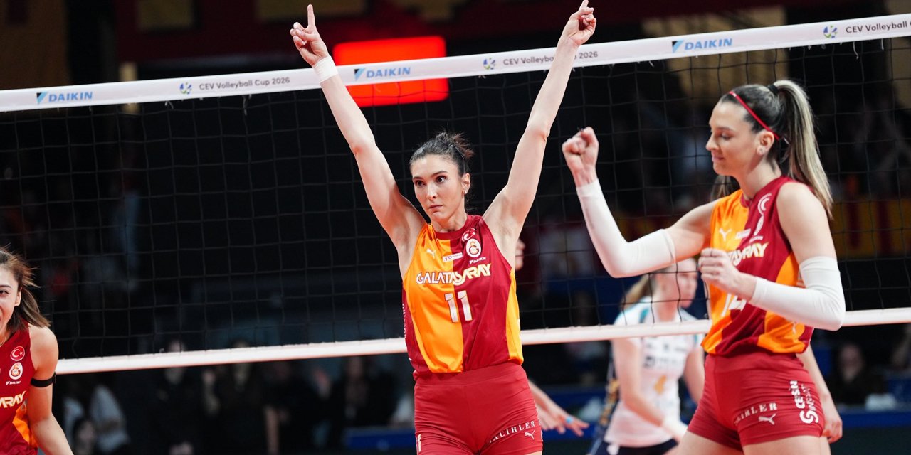 Galatasaray, futbol ve basketboldan sonra voleybolda da Avrupa'da kupa kazandı