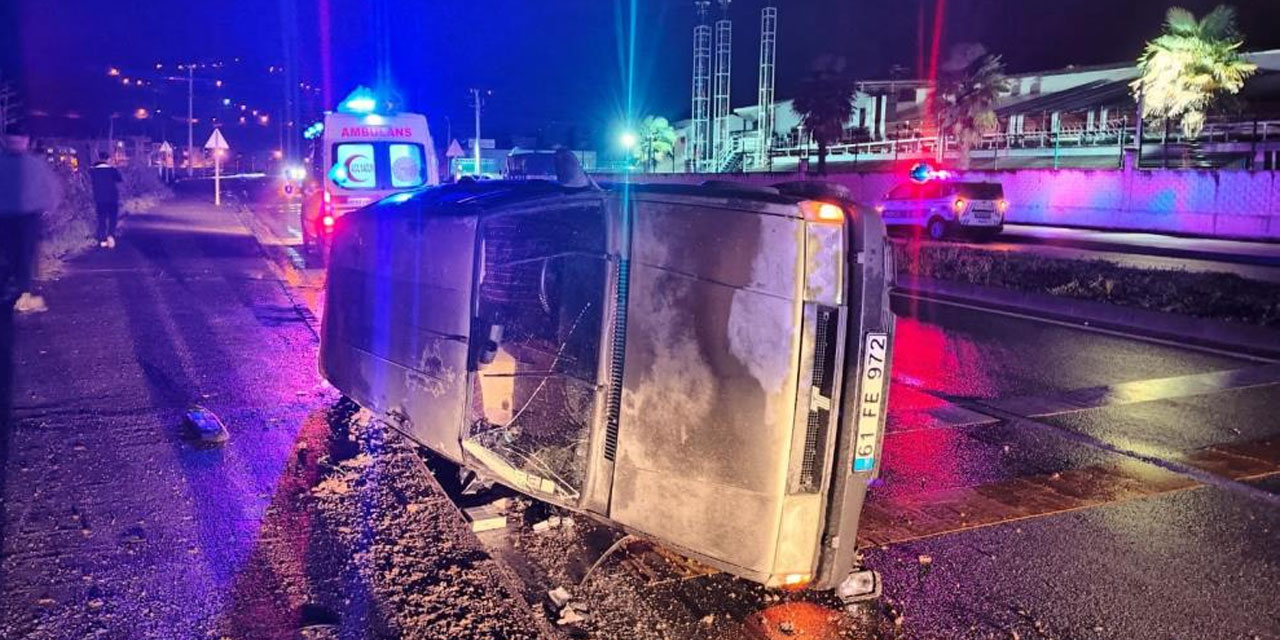 Trabzon'da trafik kazası: 2 yaralı