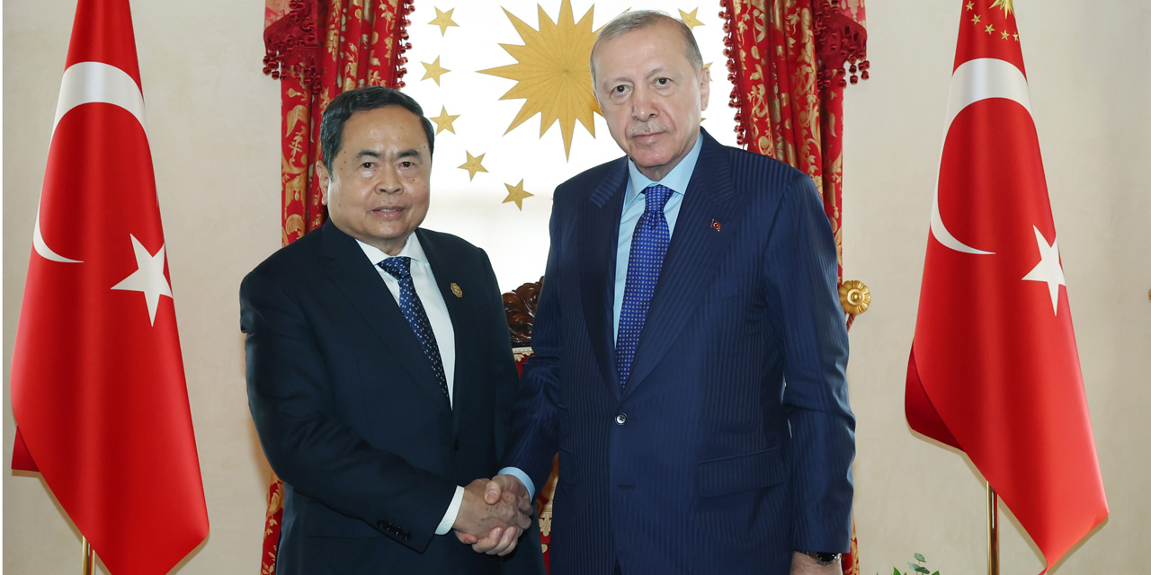 Cumhurbaşkanı Erdoğan, Vietnam Meclis Başkanı Thanh Man'ı kabul etti