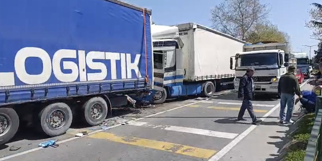 Trabzon'da zincirleme kaza ucuz atlatıldı