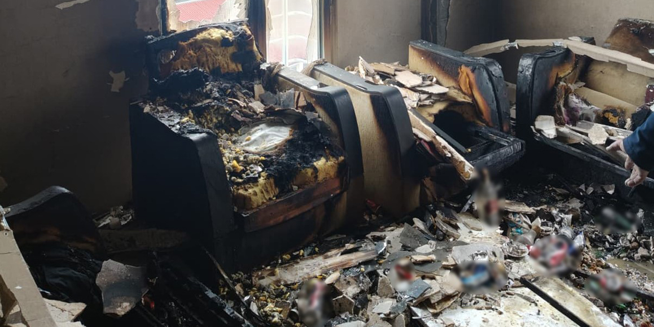 Bafra'da evde patlama: 1 kişi ağır yaralandı