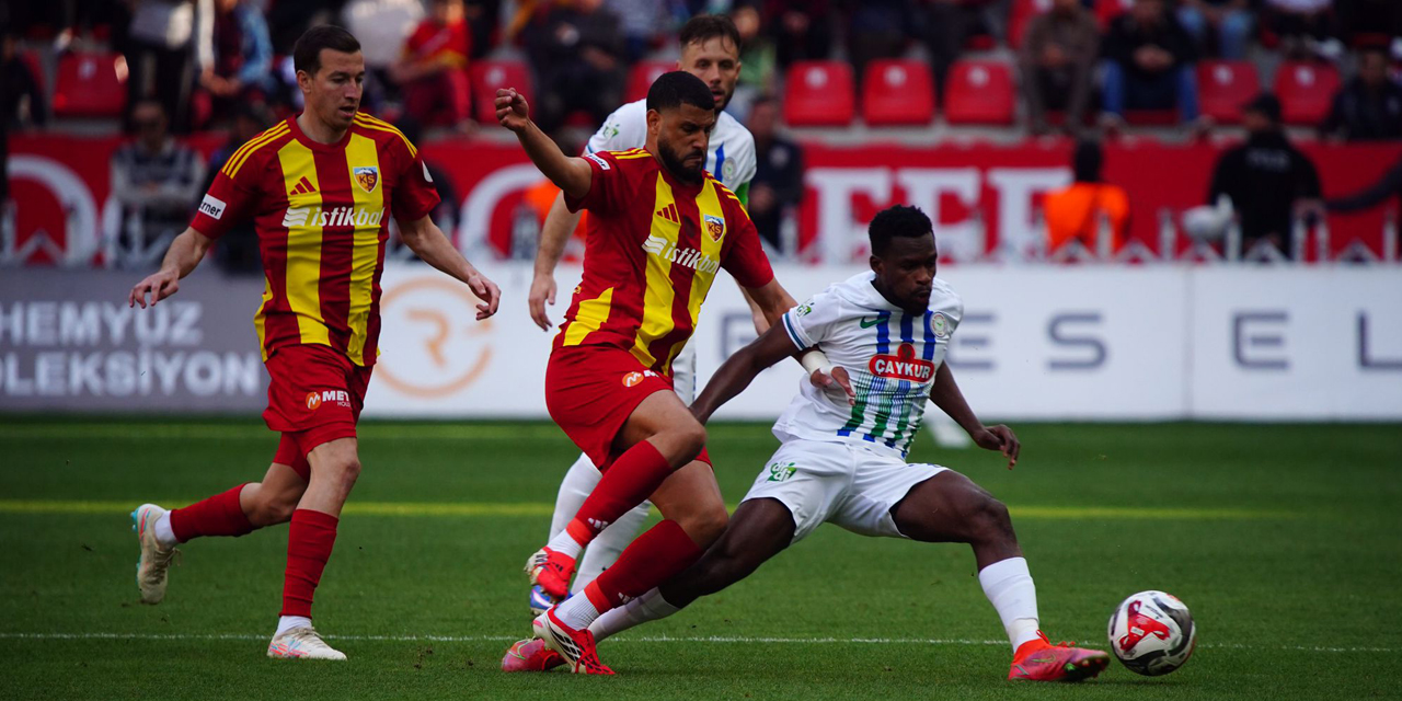 Çaykur Rizespor Kayseri deplasmanında yara aldı
