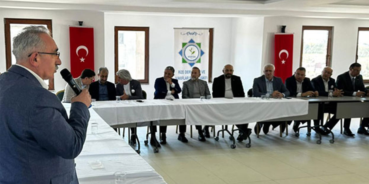 Rize Dernekleri Birliği Vakfı'nda Birlik ve Beraberlik Mesajı