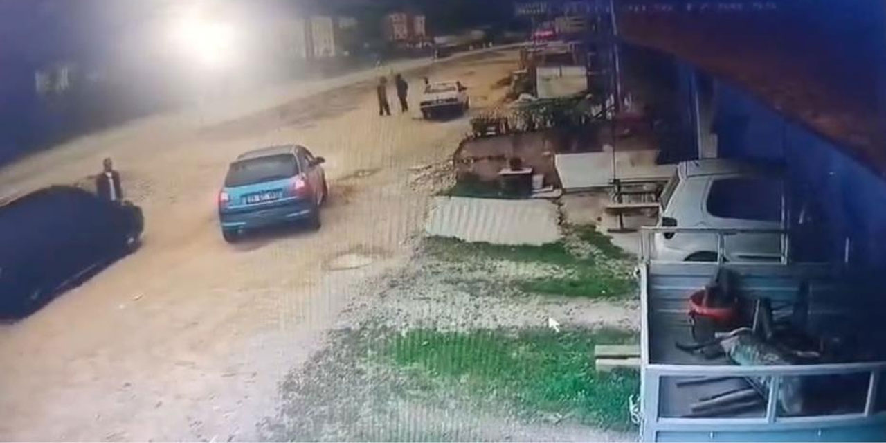 Önce konuştu, sonra çarptı: O anlar kameraya yansıdı