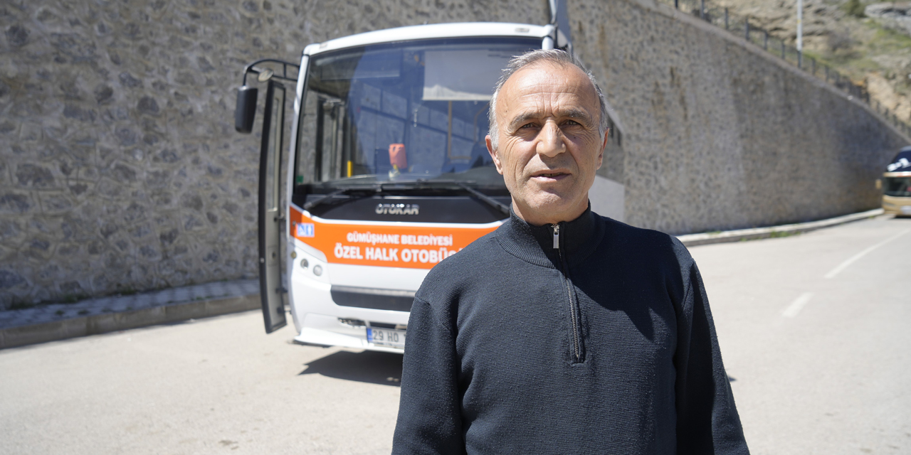 Gümüşhane'de fenalaşan yolcu hastaneye dolmuşla yetiştirildi