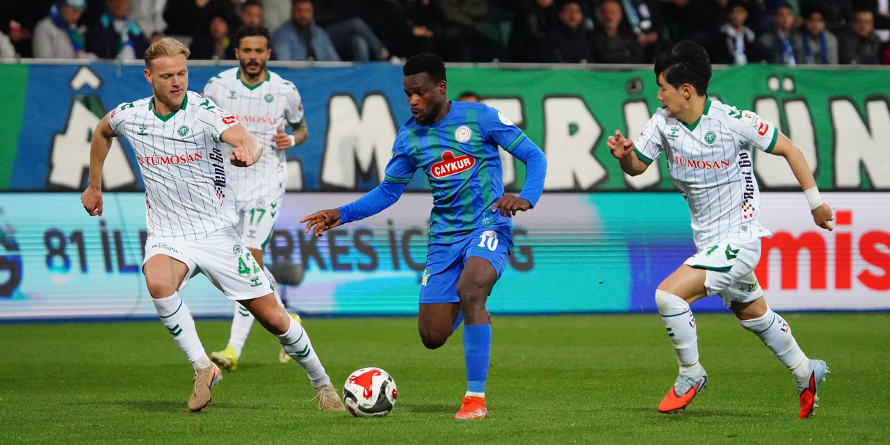 Çaykur Rizespor sahasında Konyaspor’u 3-2 ile geçti