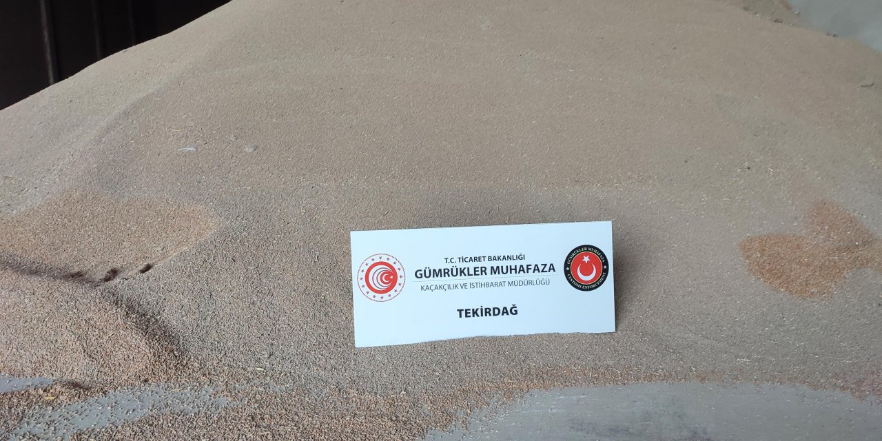 Tekirdağ'da 84 Ton Kaçak Ekmeklik Buğday Ele Geçirildi