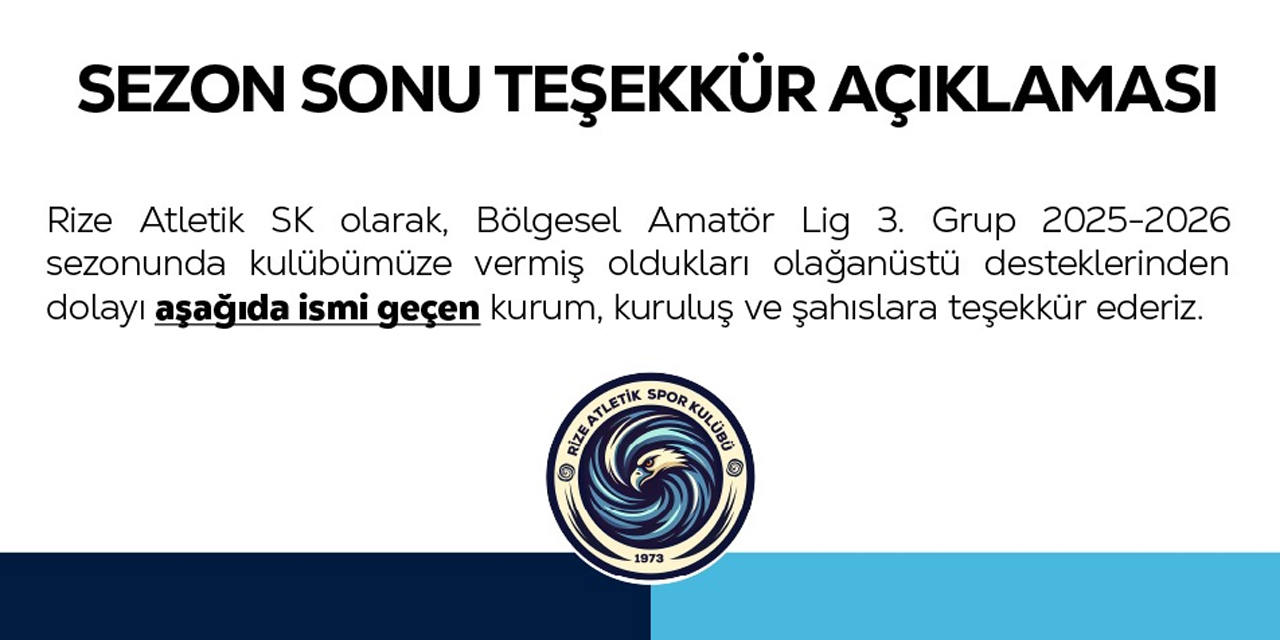 Rize Atletik’ten Unutulmayacak Paylaşım: Destek Sıfır, Sitem Tam!