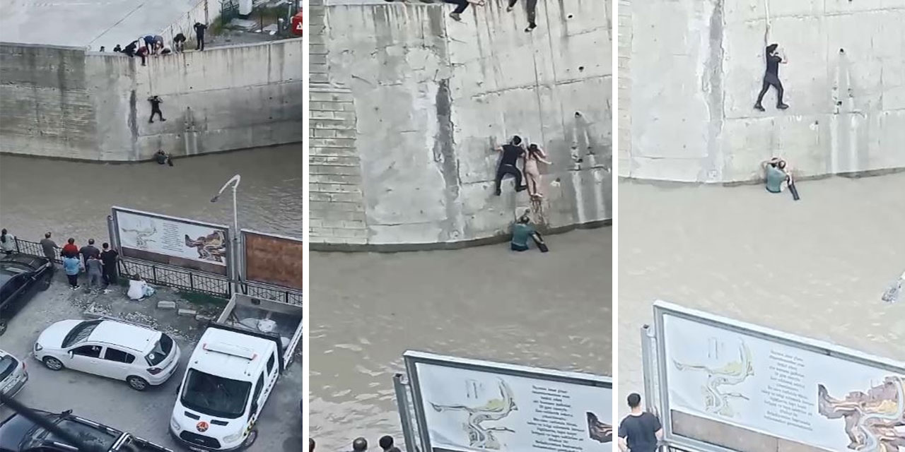 Artvin’de dereye düşen çocuk vatandaşların müdahalesiyle kurtarıldı