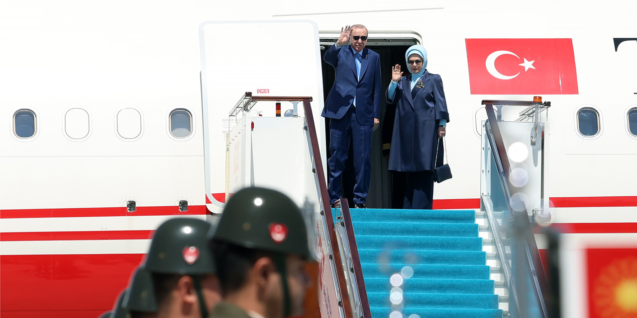 Cumhurbaşkanı Erdoğan Kazakistan'a gitti