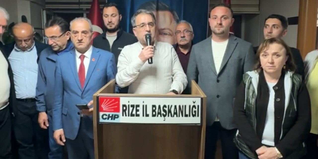 CHP Rize İl Başkanı Saltuk Deniz: Bu bir hukuk darbesidir