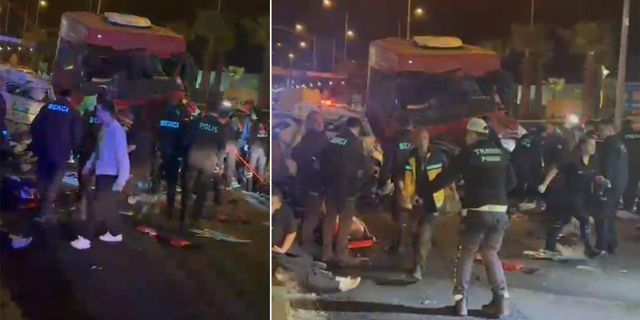 Giresun'da 5 kişinin öldüğü, 6 kişinin yaralandığı kaza anı kamerada