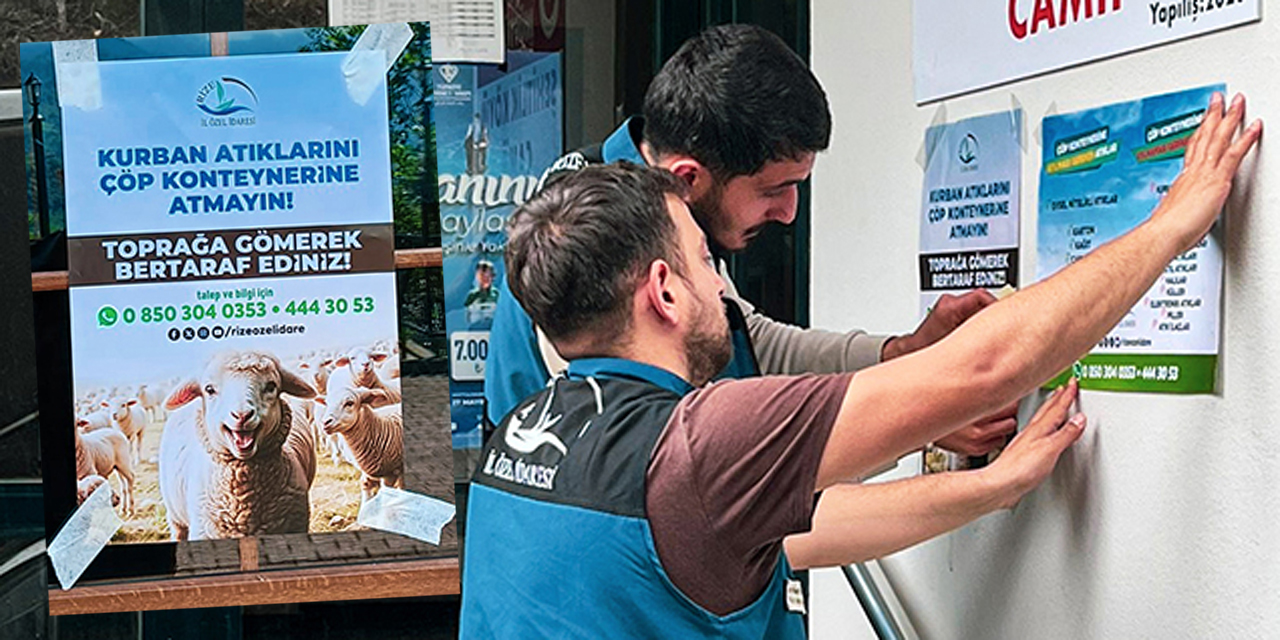 Rize'de Kurban atıklarını Çöpe ve Dere Yataklarına atanlara kötü haber
