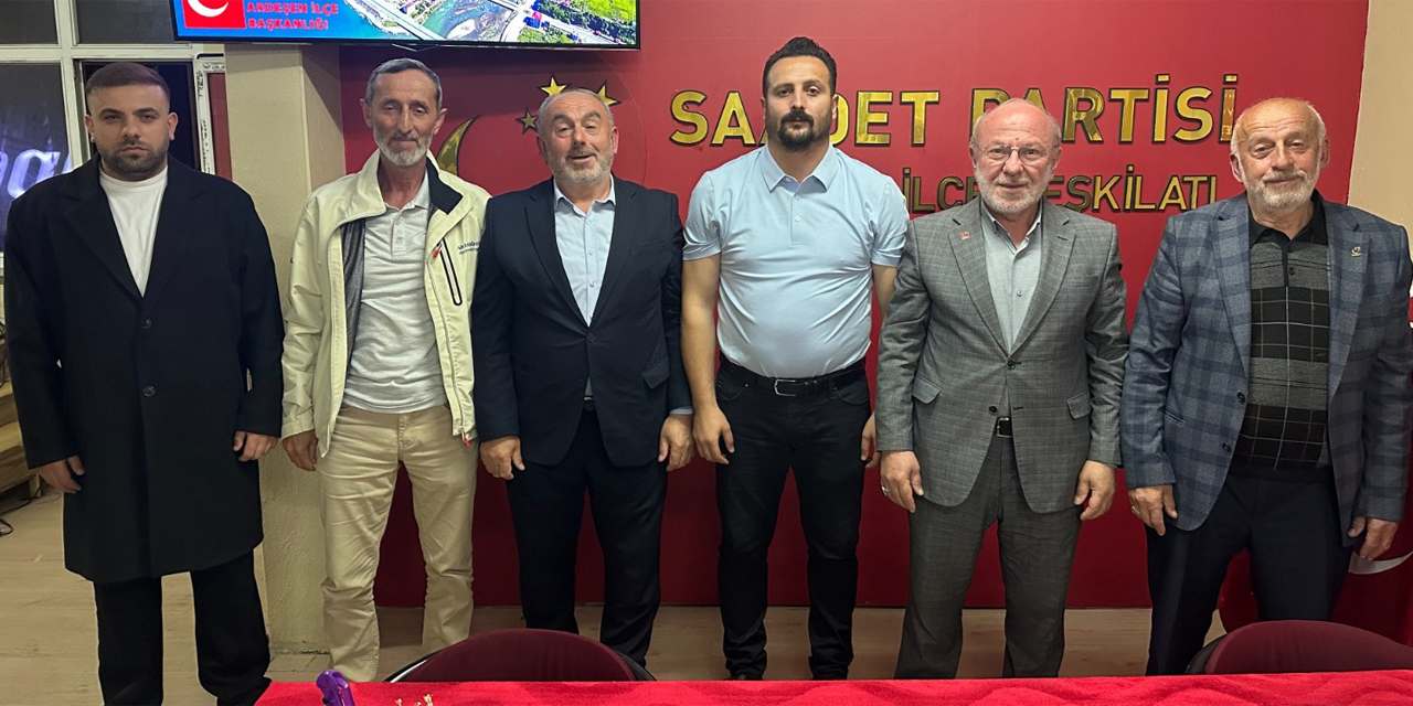 Saadet Partisi Ardeşen’de Kenan Memoğlu Yeni İlçe Başkanı oldu