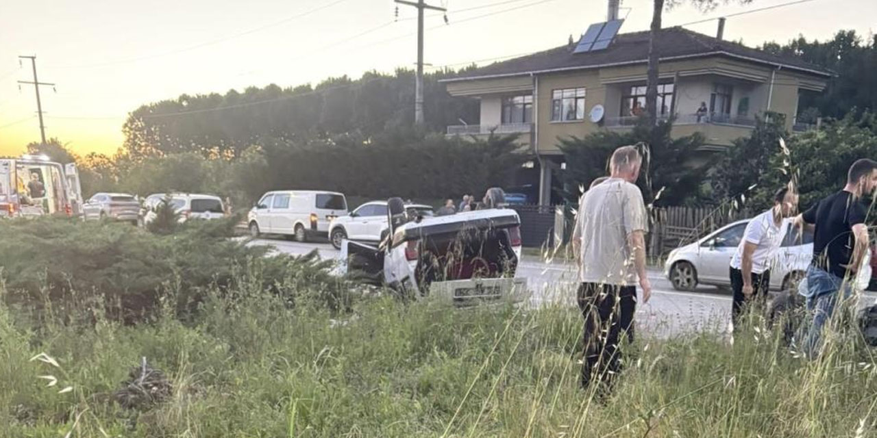 Samsun’da otomobil takla attı: 6 yaralı