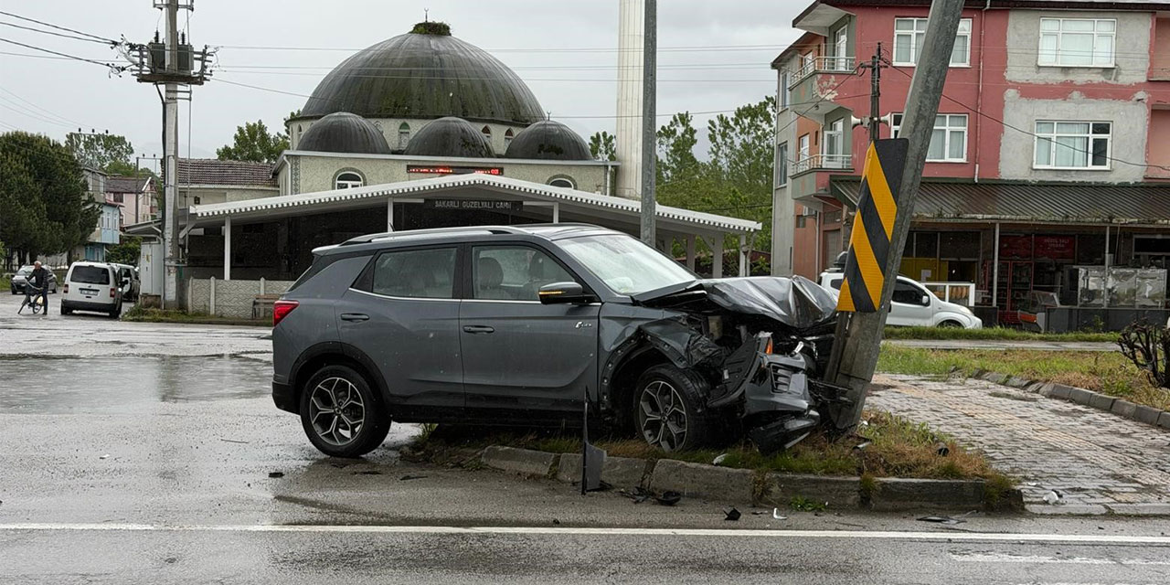Samsun'da düğün yolunda trafik kazası