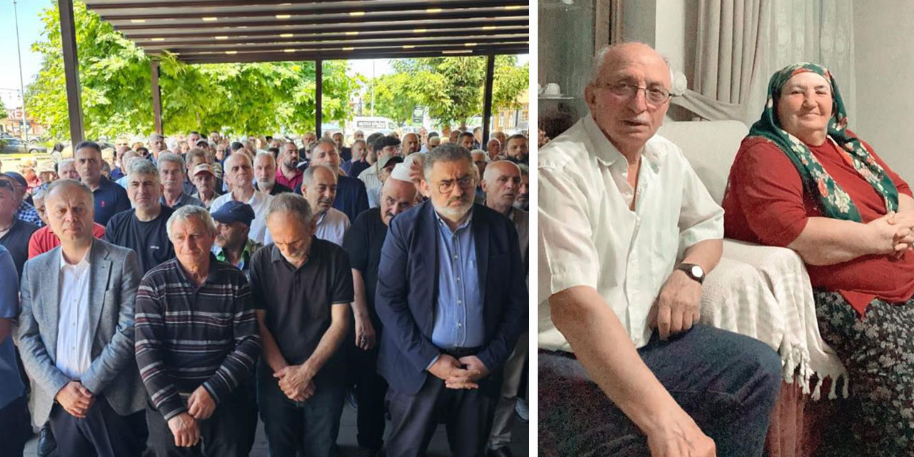 Rize’deki kazada hayatını kaybeden yaşlı çift son yolculuğuna uğurlandı