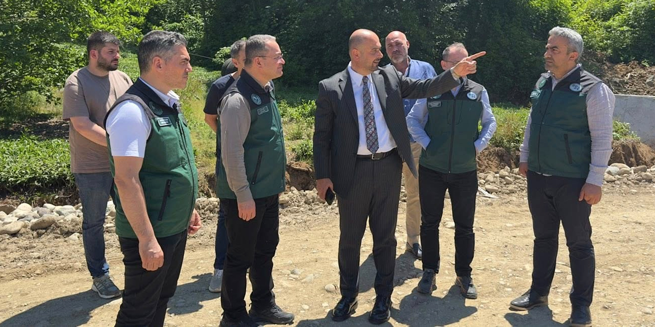 DSİ Bölge Müdürü Fatih Kişi İyidere’de Dere Islah Çalışmalarını inceledi