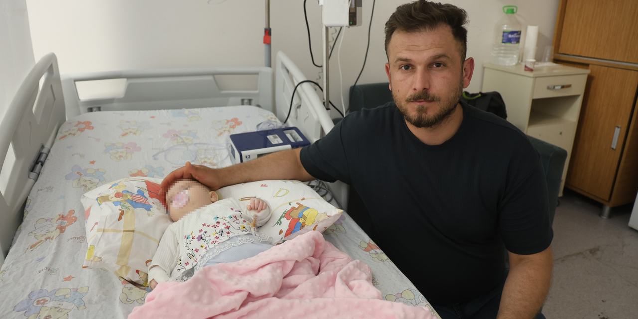 Serum çıkarma işlemi esnasında sargıyla birlikte bebeğin parmağı kesildi