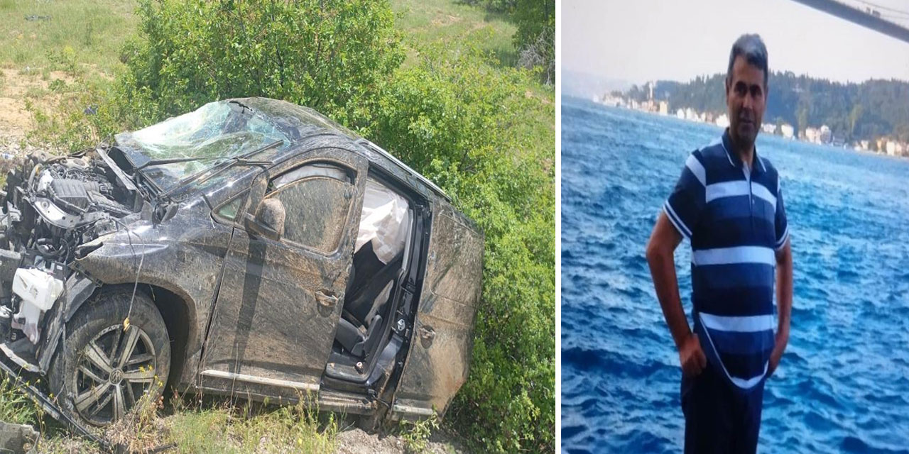 Gümüşhane'de hafif ticari araç şarampole devrildi: 1 ölü, 2 yaralı