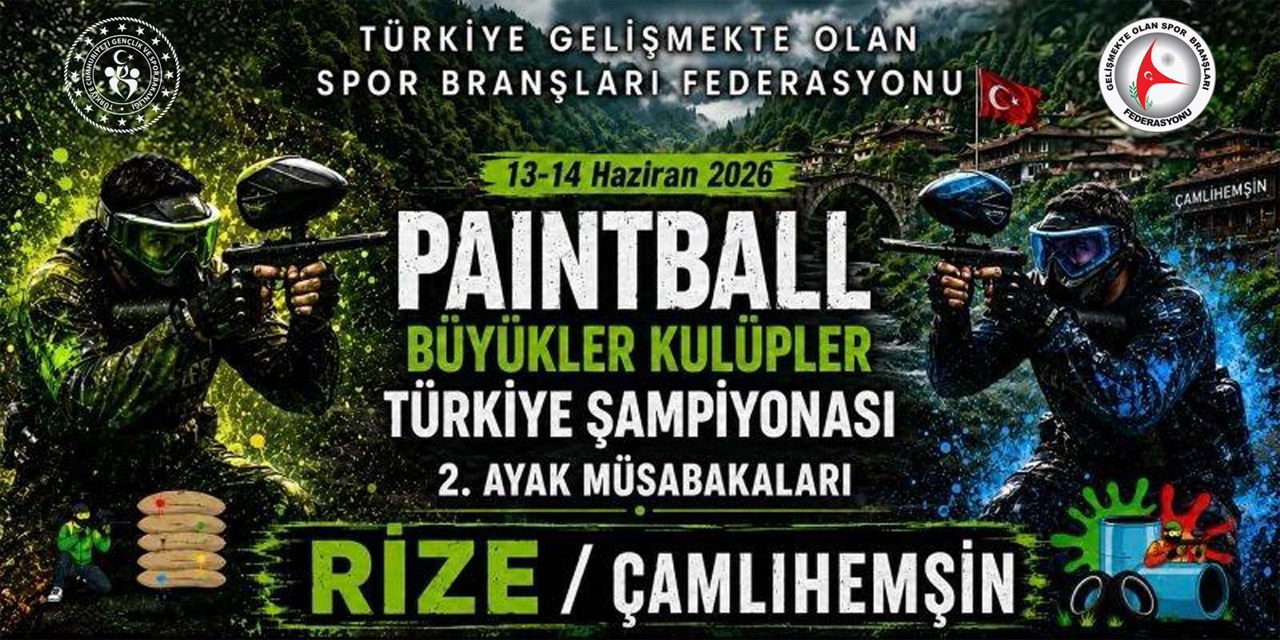 Çamlıhemşin’de Paintball Türkiye Şampiyonası heyecanı başlıyor