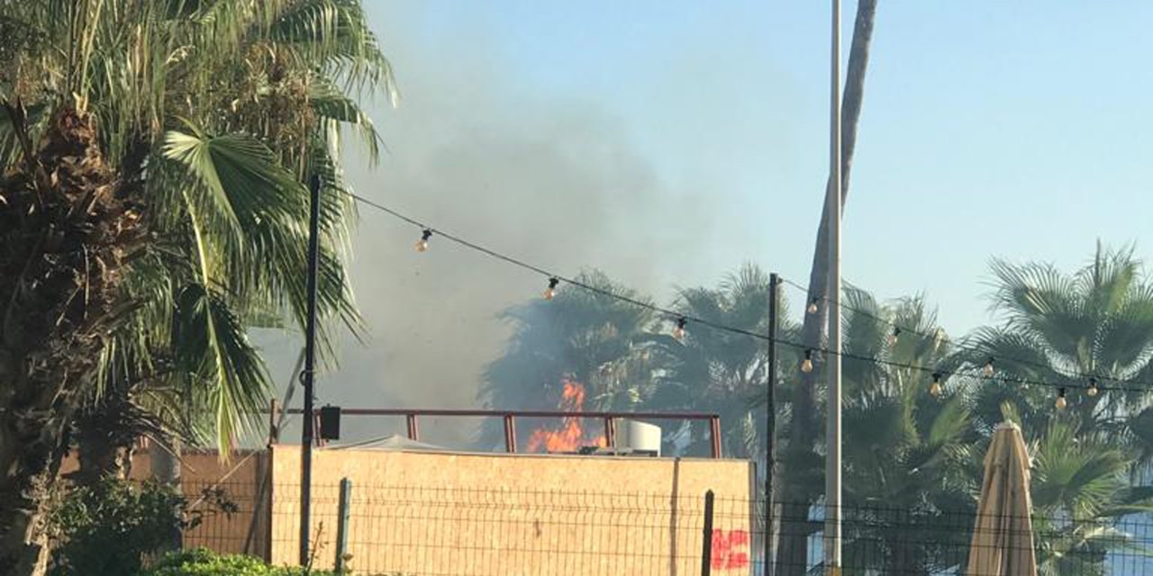 Falezlerde Korkutan Yangın