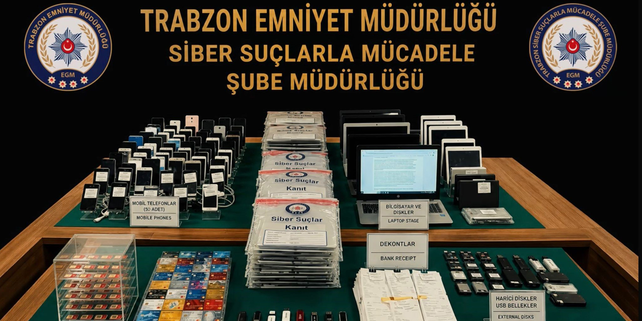 Trabzon merkezli 11 ilde yasadışı bahis ve dolandırıcılık operasyonu