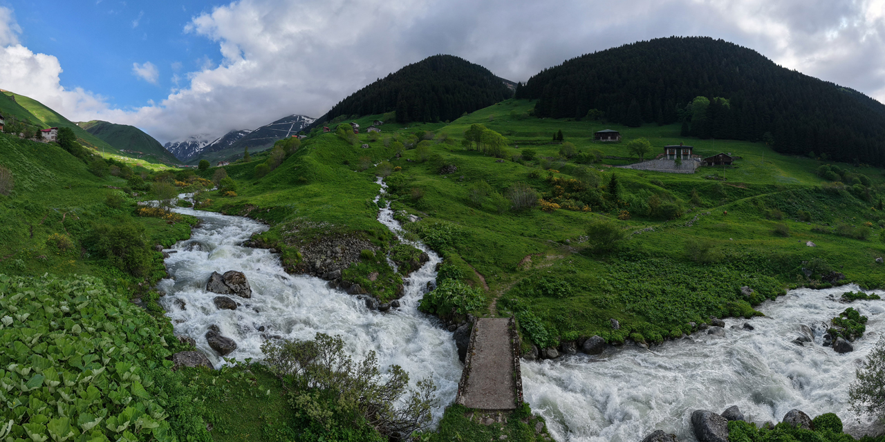 Beyaz örtü kalktı, Rize yaylaları yeşile büründü