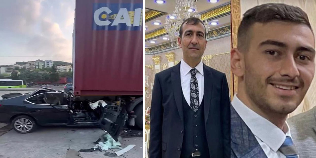 Tıra arkadan çarpan otomobil preslendi: Baba ile oğlu hayatını kaybetti