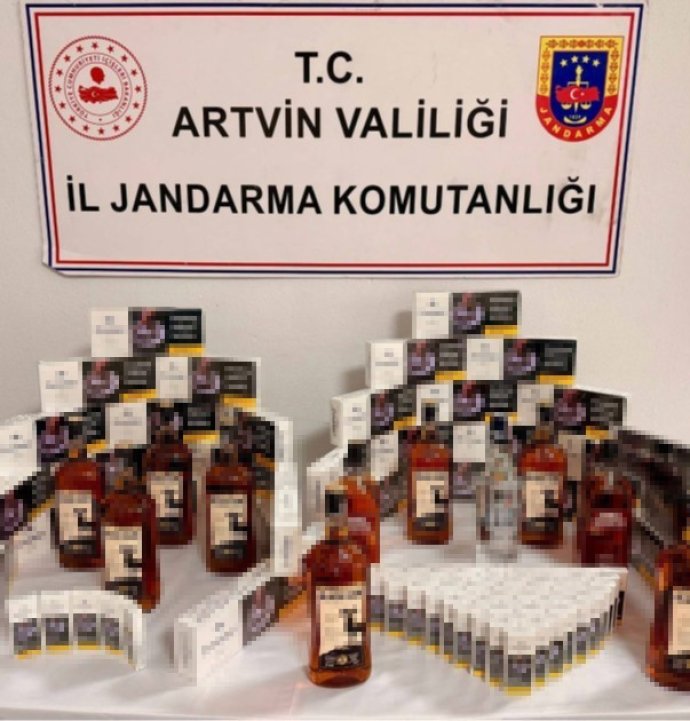 Artvin’de jandarmadan kaçakçılık operasyonu
