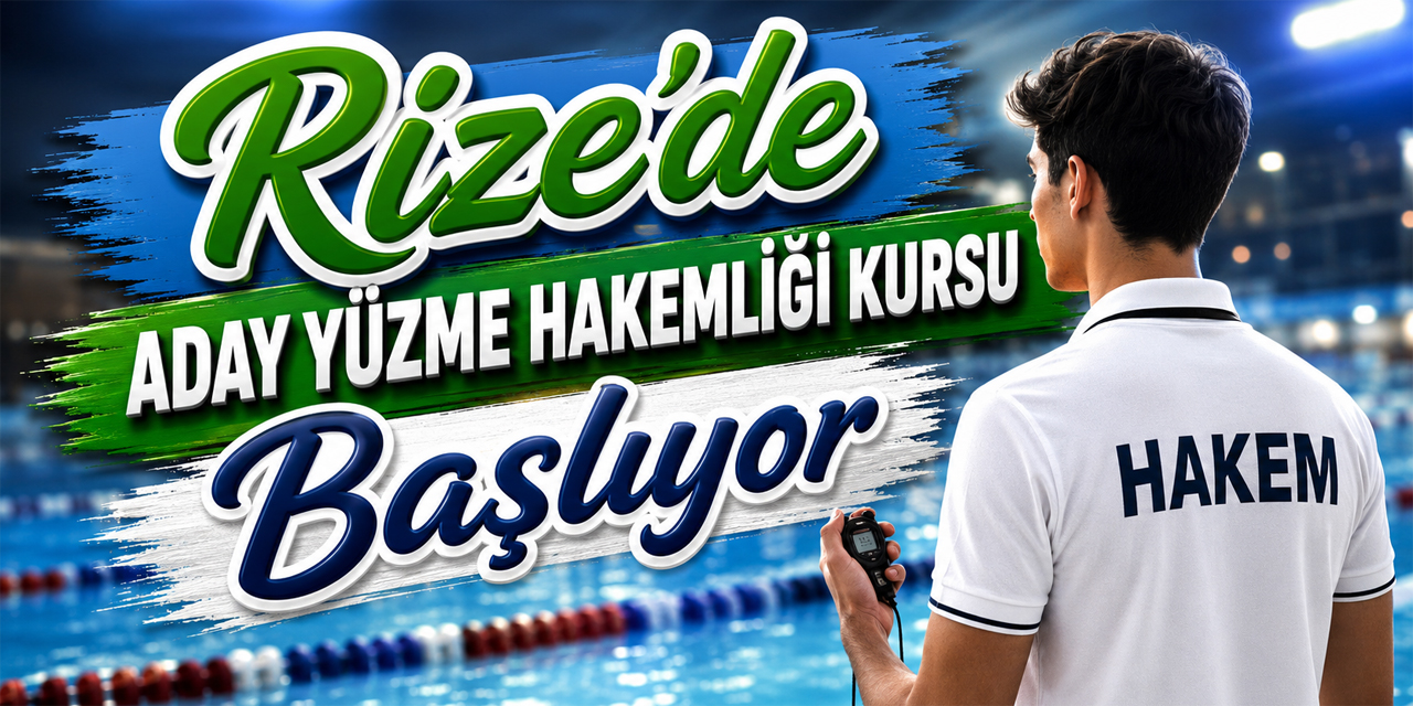 Rize'de Aday Yüzme Hakemliği Kursu açılıyor