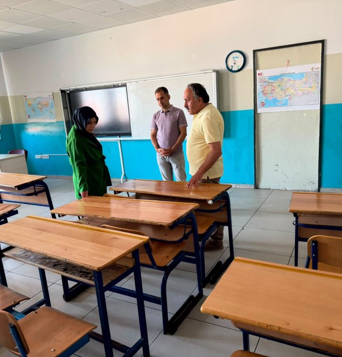 Düzce’de yeni eğitim yılı öncesi okullarda hazırlık mesaisi