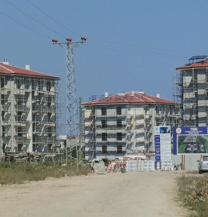 Bafra'da inşaatta iskele faciası: 1 ölü