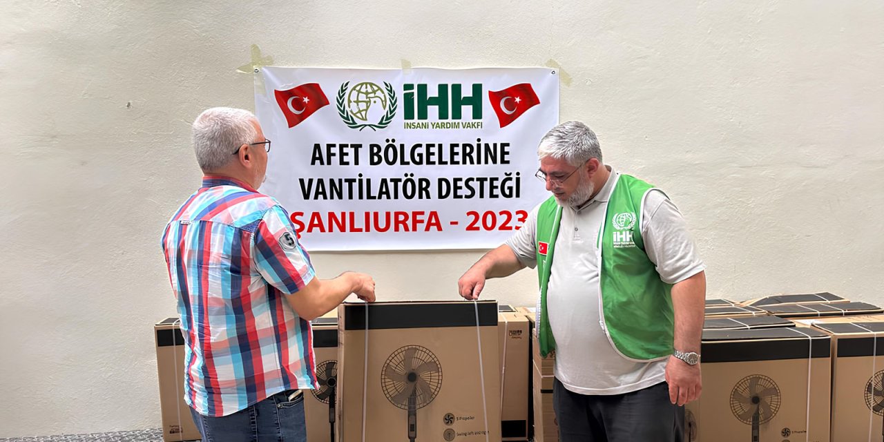 İhh’dan Deprem Bölgelerine 2 Bin 750 Adet Vantilatör