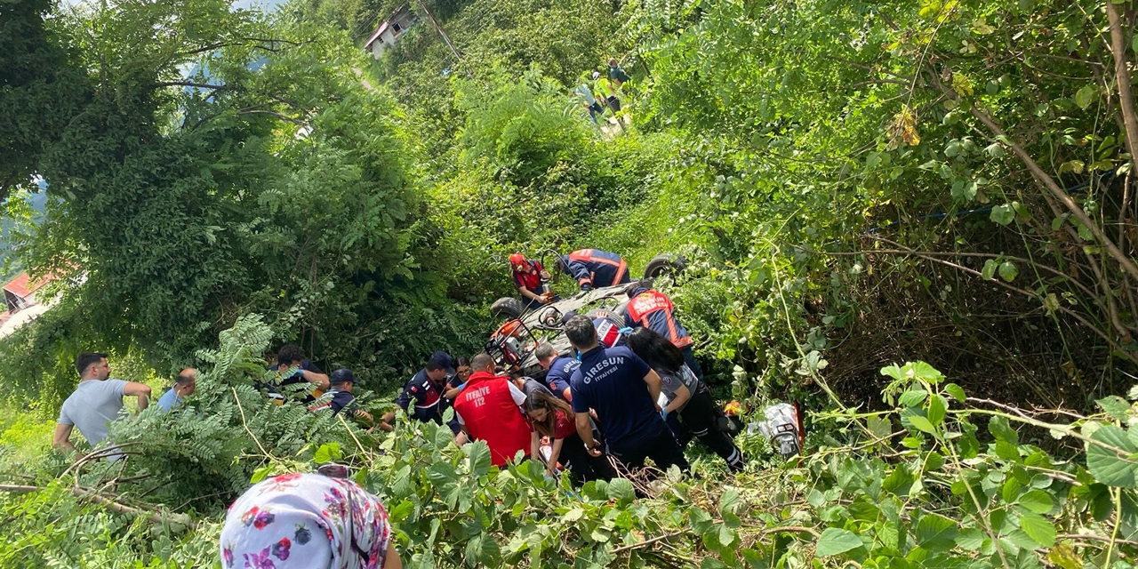 Giresun'da trafik kazası: 2 ölü, 3 yaralı