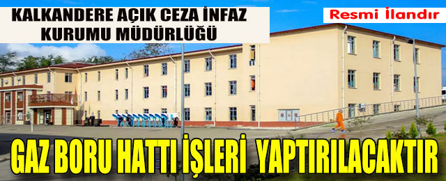 Gaz Boru Hattı İşleri Yaptırılacaktır