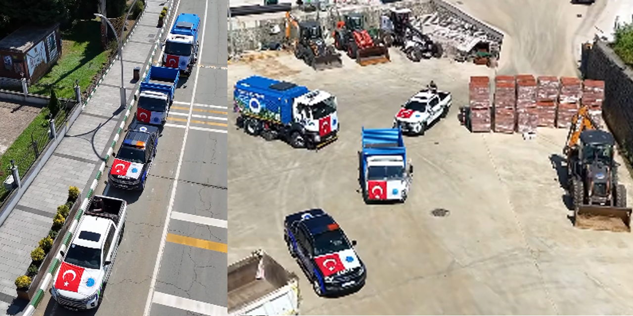 İyidere Belediyesi Araç Filosuna 4 Yeni Hizmet Aracı geldi