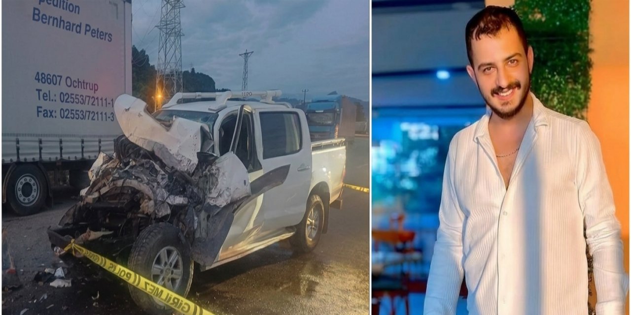 Hopa'da kamyonet tıra arkadan çarptı: 29 yaşındaki sürücü hayatını kaybetti