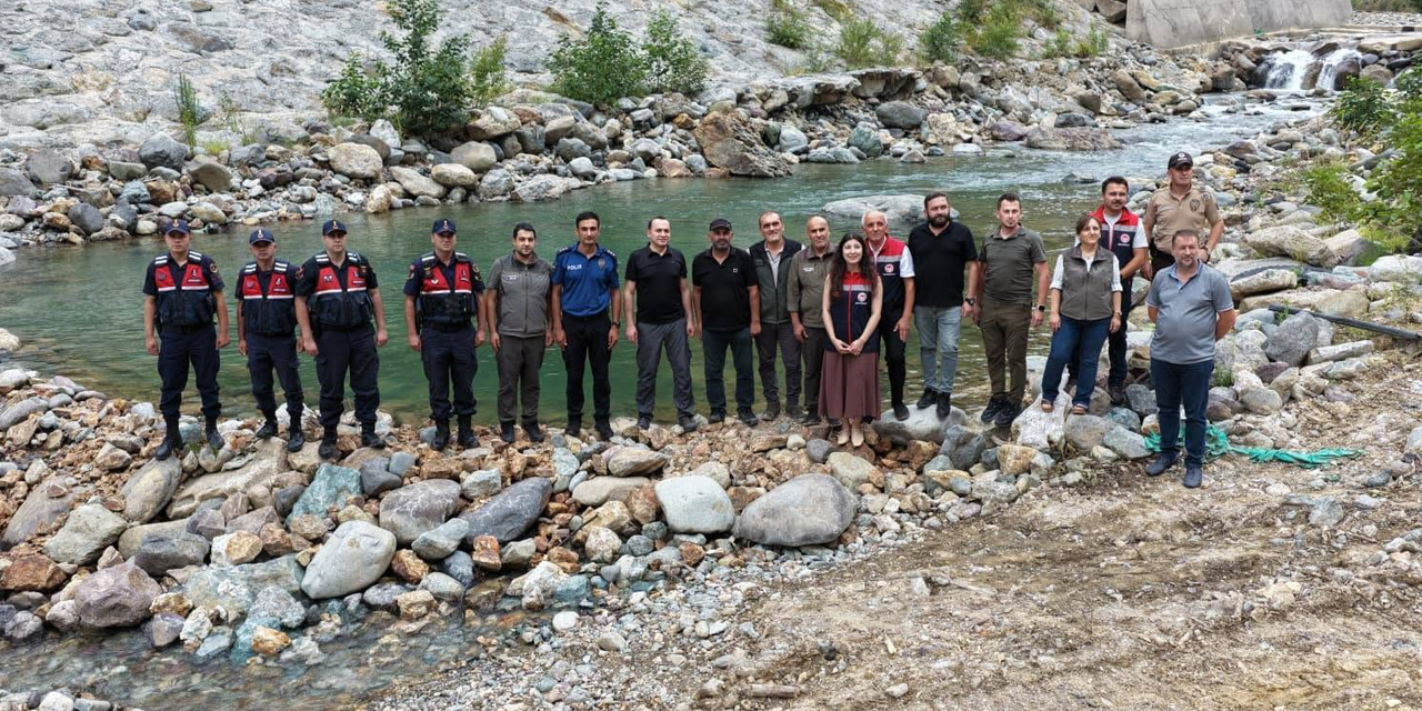Artvin’de 30 bin kırmızı benekli alabalık yavrusu derelerle buluştu