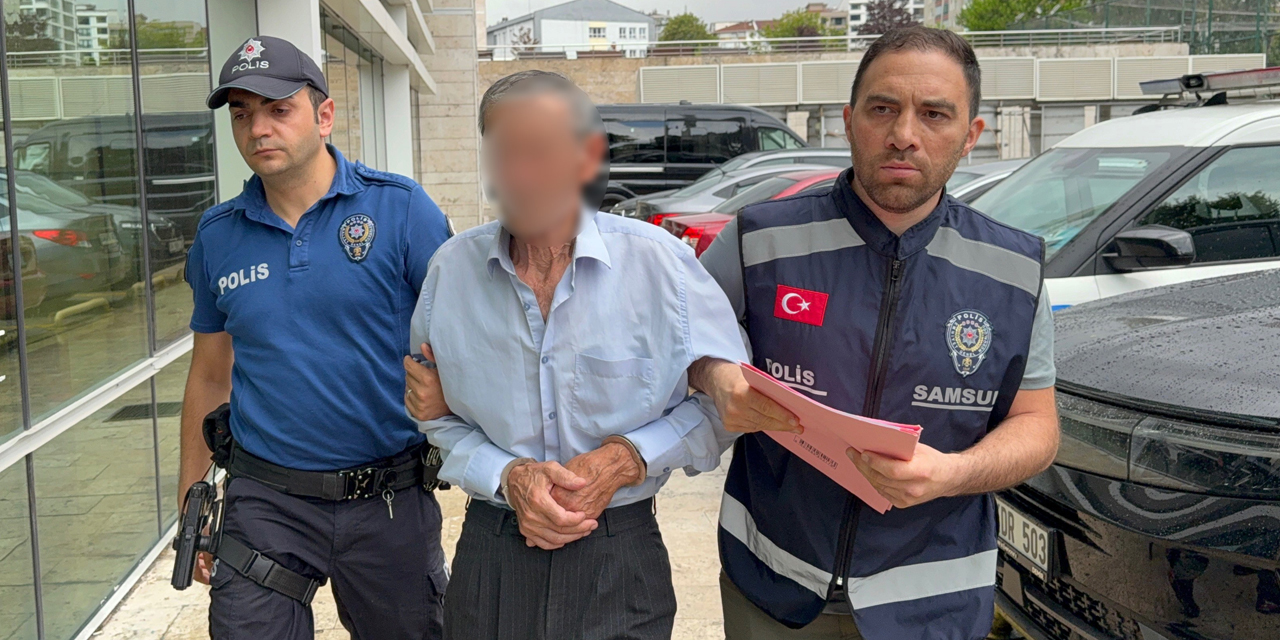 Tramvayda hayasızca harekette bulunan yaşlı adama gözaltı