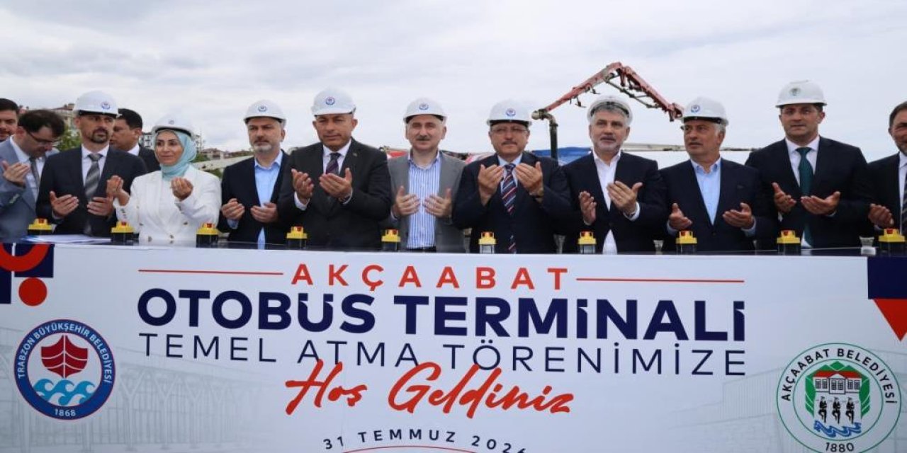 Akçaabat otogarının temeli atıldı