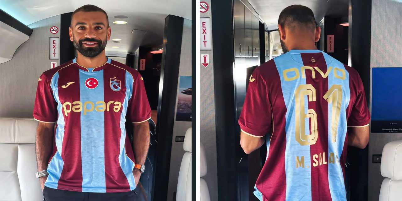 Muhammed Salah uçağa bindi, Trabzonspor formasını giydi