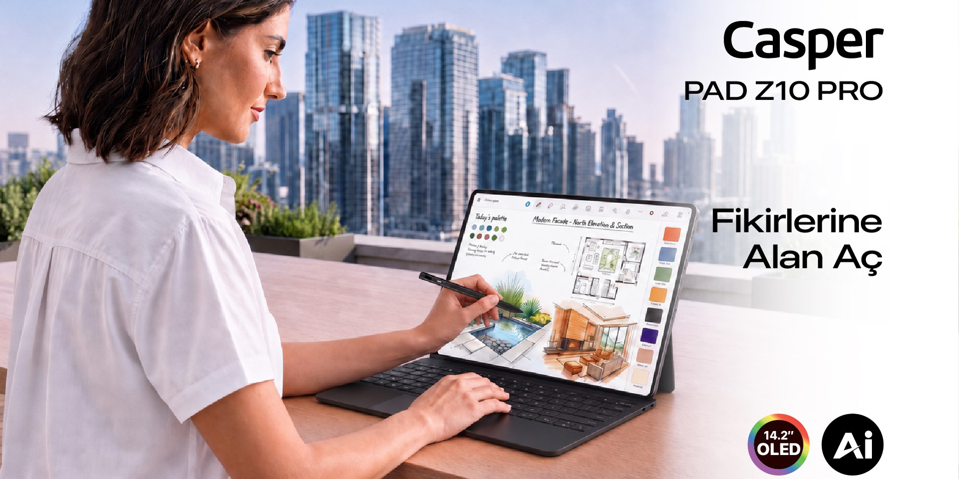 Casper'dan laptop gibi tablet: Casper PAD Z10 Pro