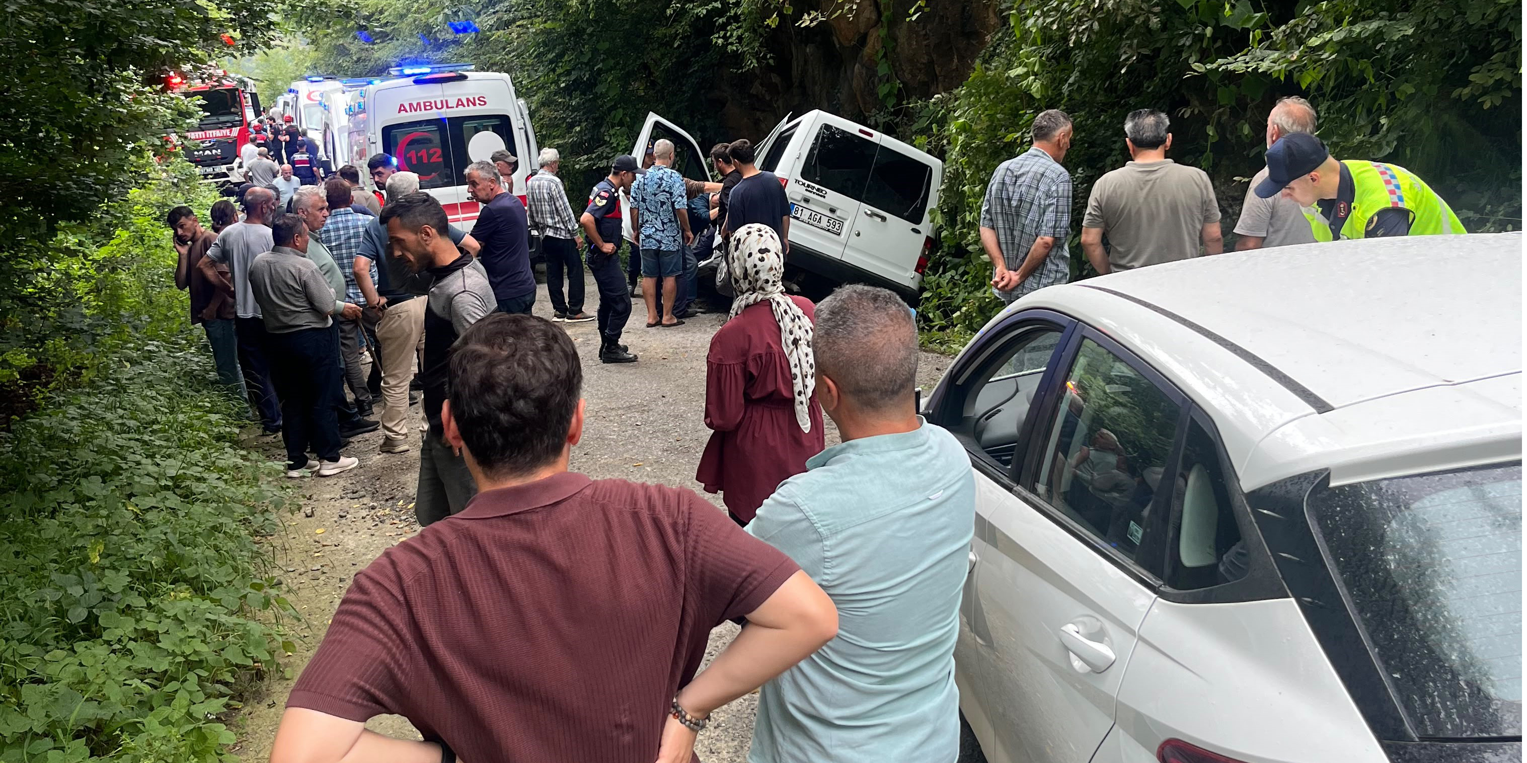Trabzon'da trafik kazası: 5 yaralı